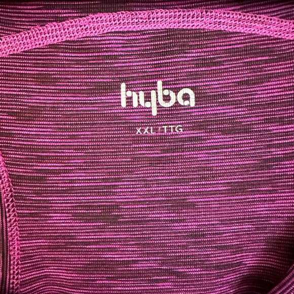 Hyba XXL tank top EUC space dye pink black racerback - Picture 4 of 6